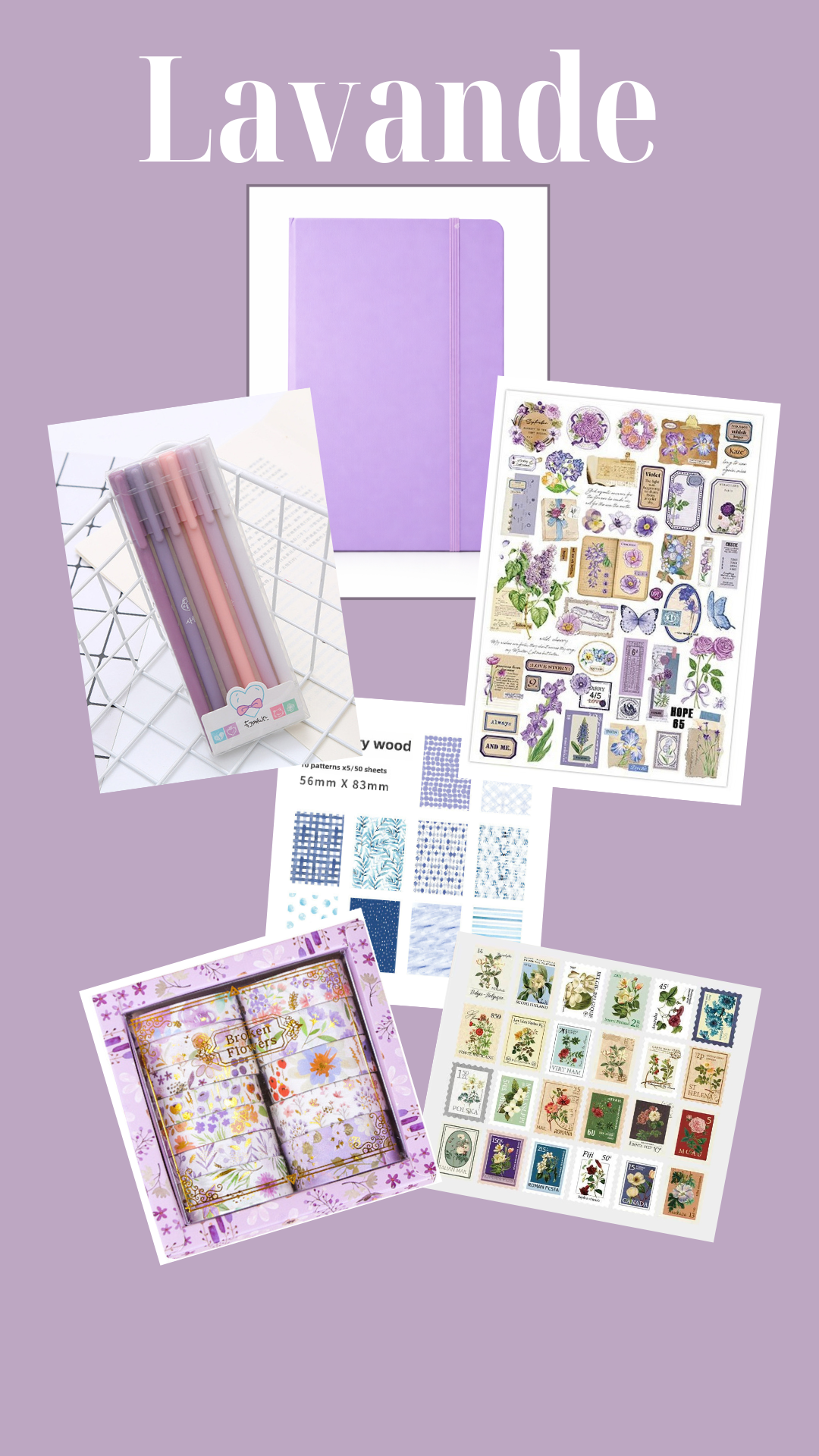 Lot scrapbooking - Collection Floraison