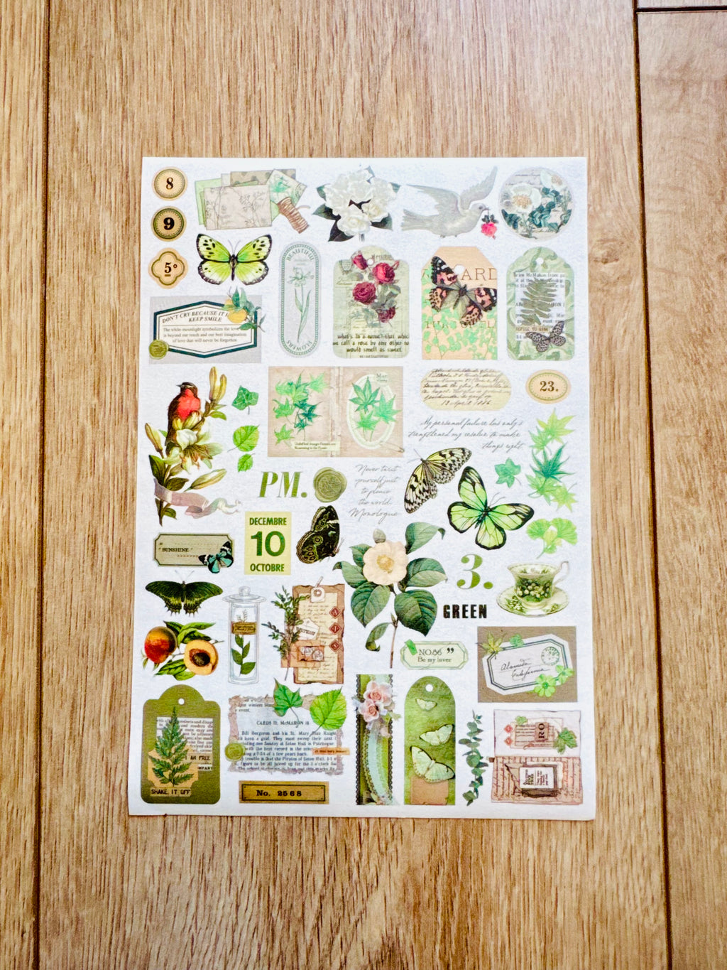 Feuille autocollante - Fleurs et Nature