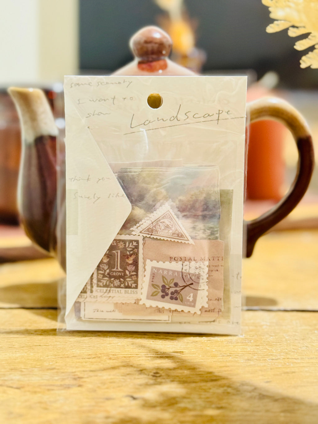 Stickers Paysage & Timbres Vintage