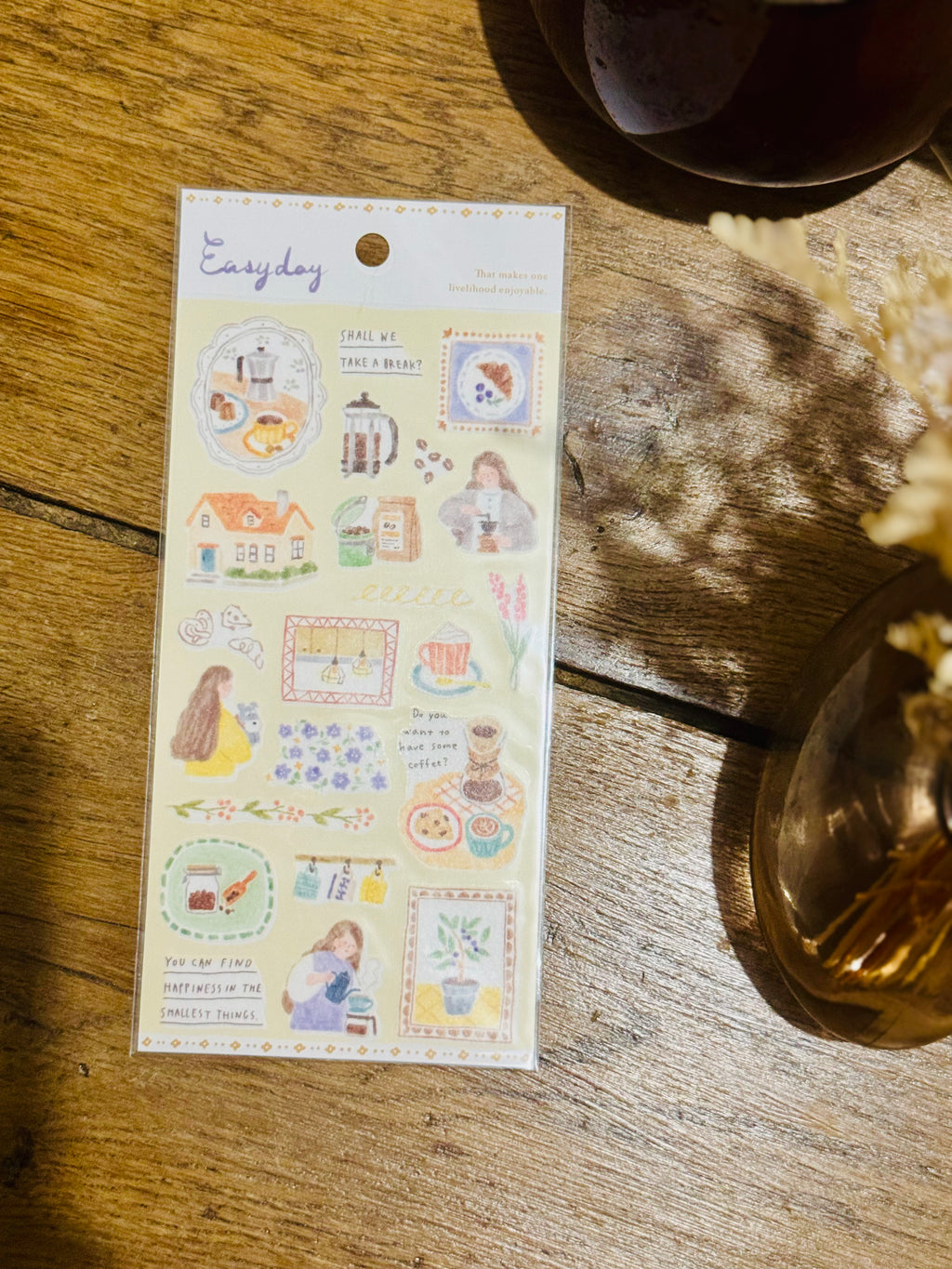 Planche de stickers - Pause café