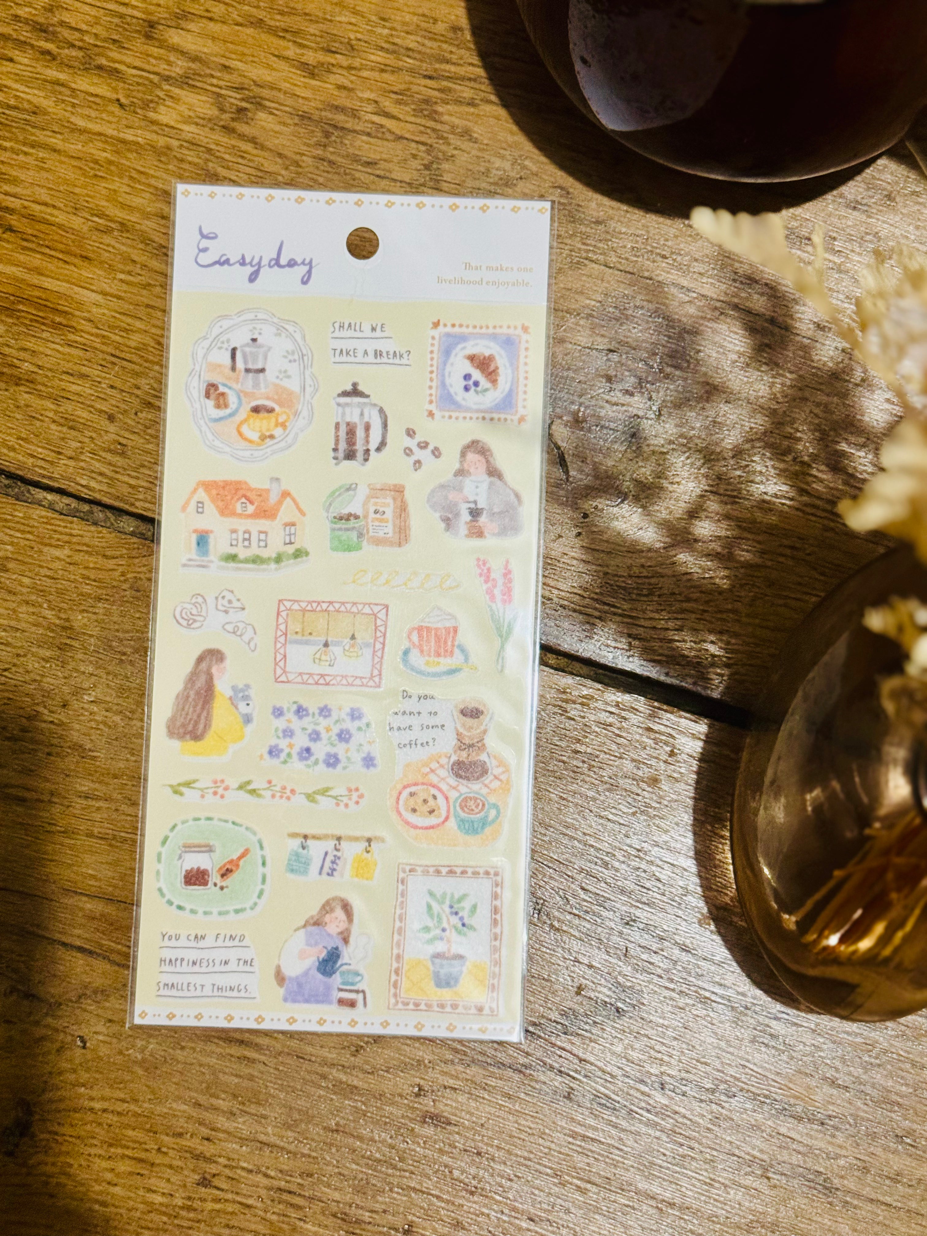 Planche de stickers - Pause café