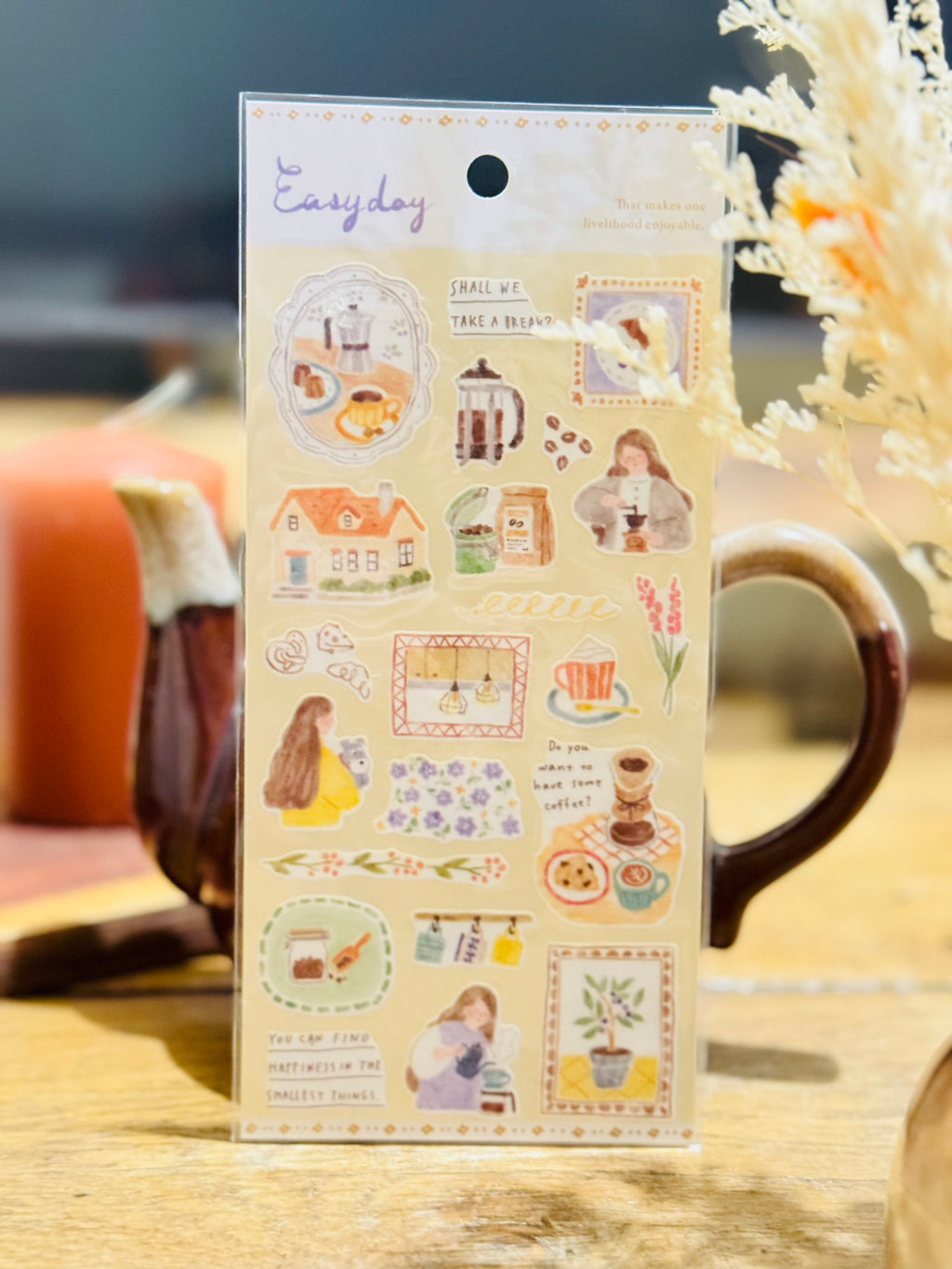Planche de stickers - Pause café
