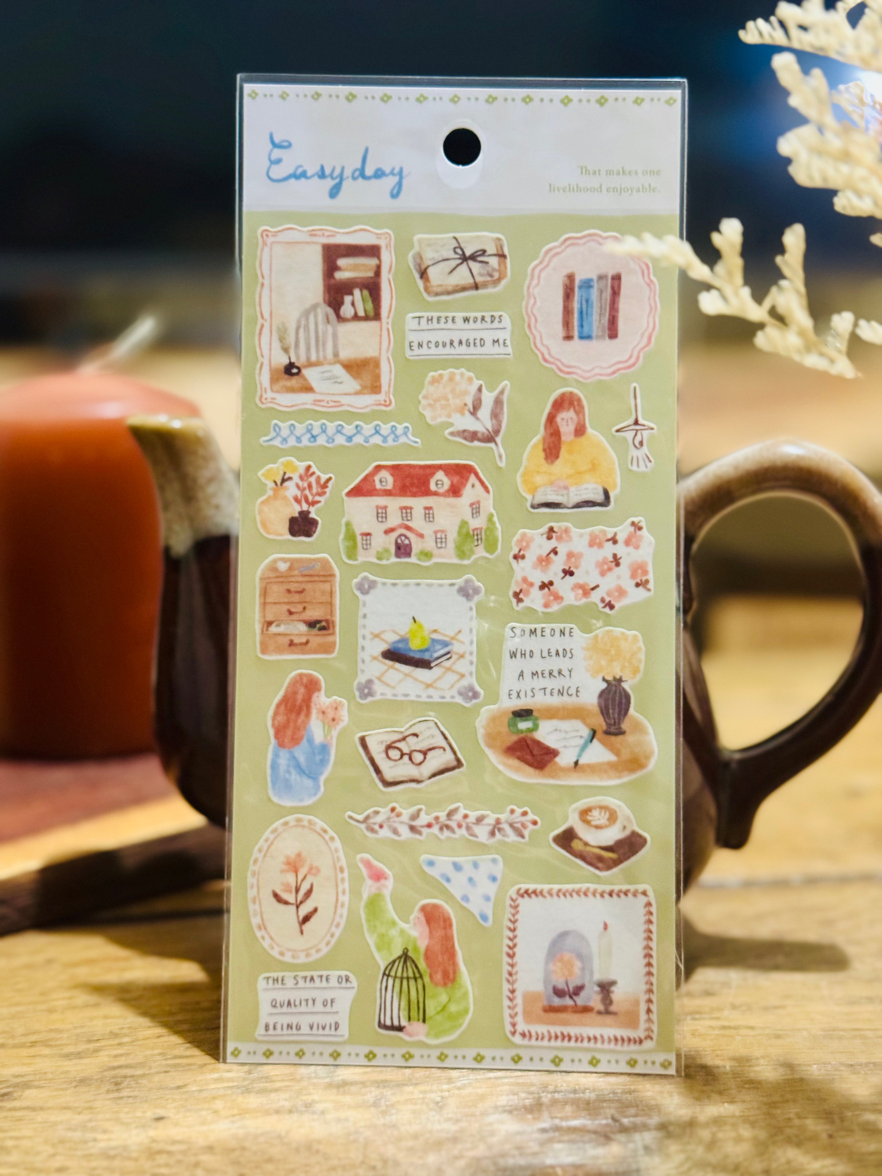 Planche de stickers  - Intérieur Douillet