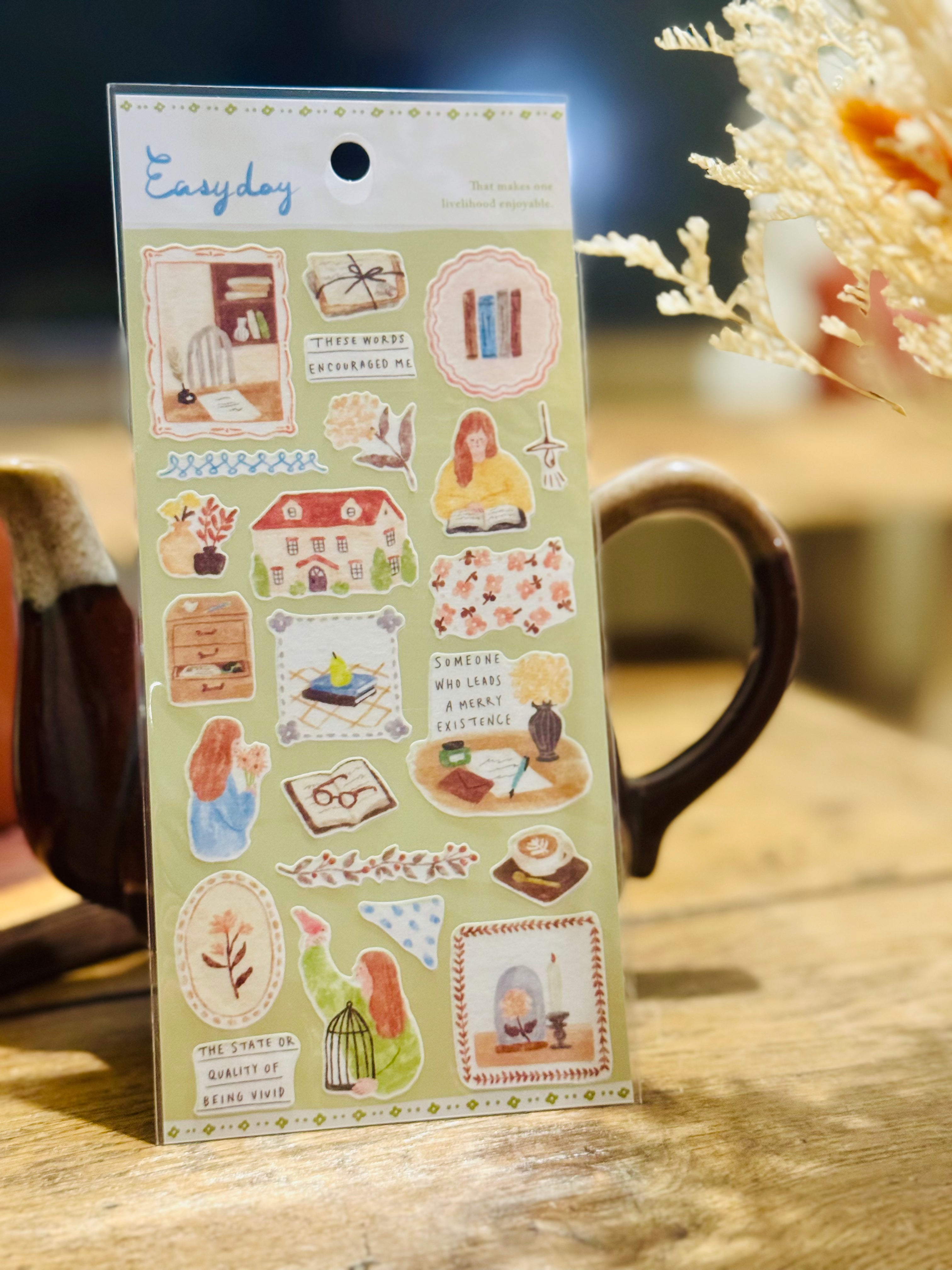 Planche de stickers  - Intérieur Douillet