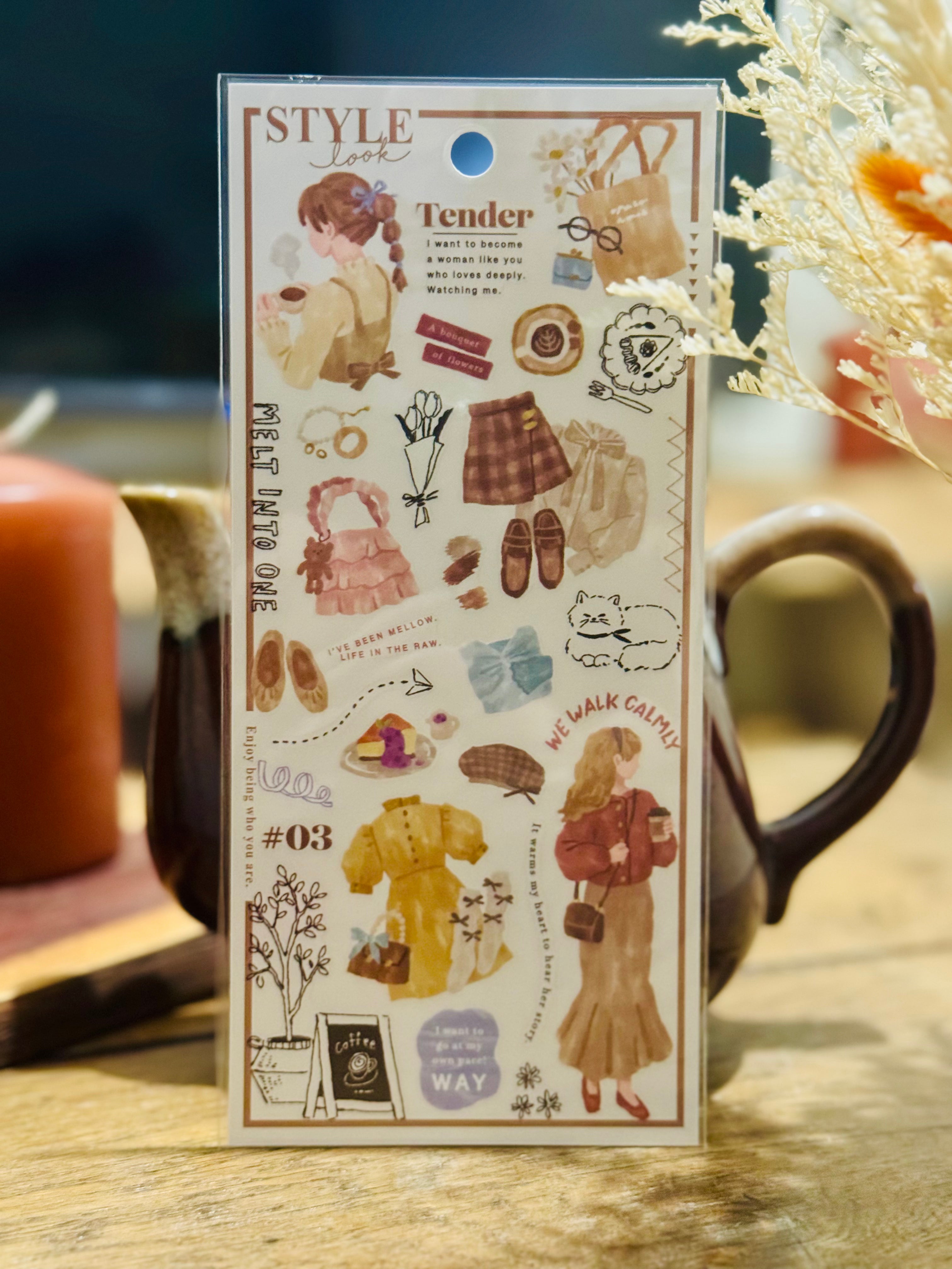 Planche de stickers - Magazine & café