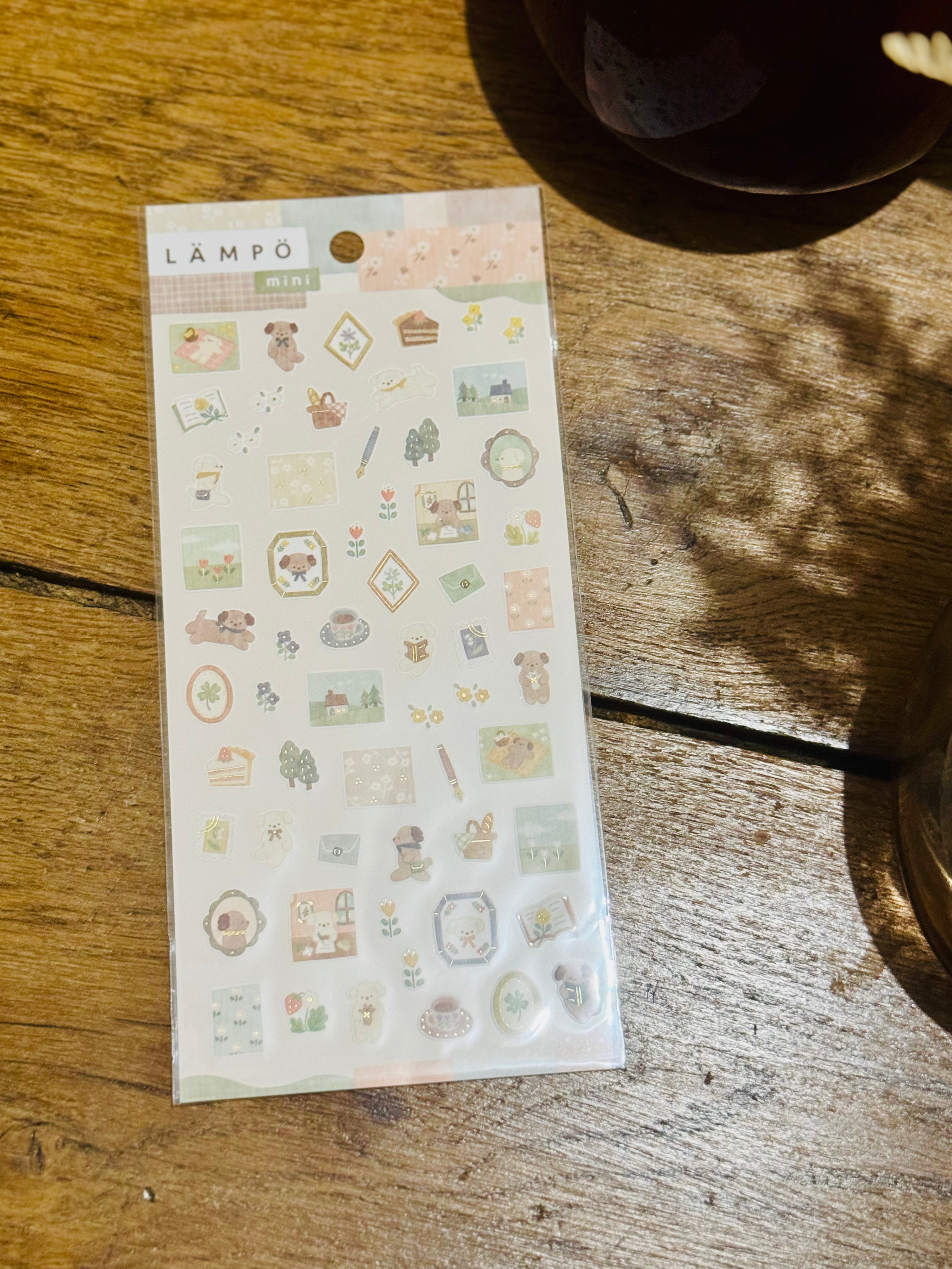 Planche de stickers - Chien