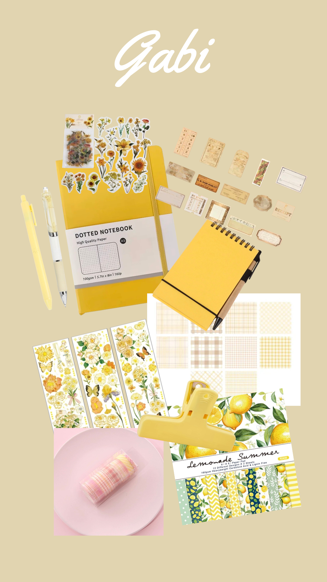 Lot scrapbooking - Gabi