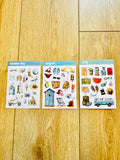 Lot de 3 planches de stickers A6 - Été