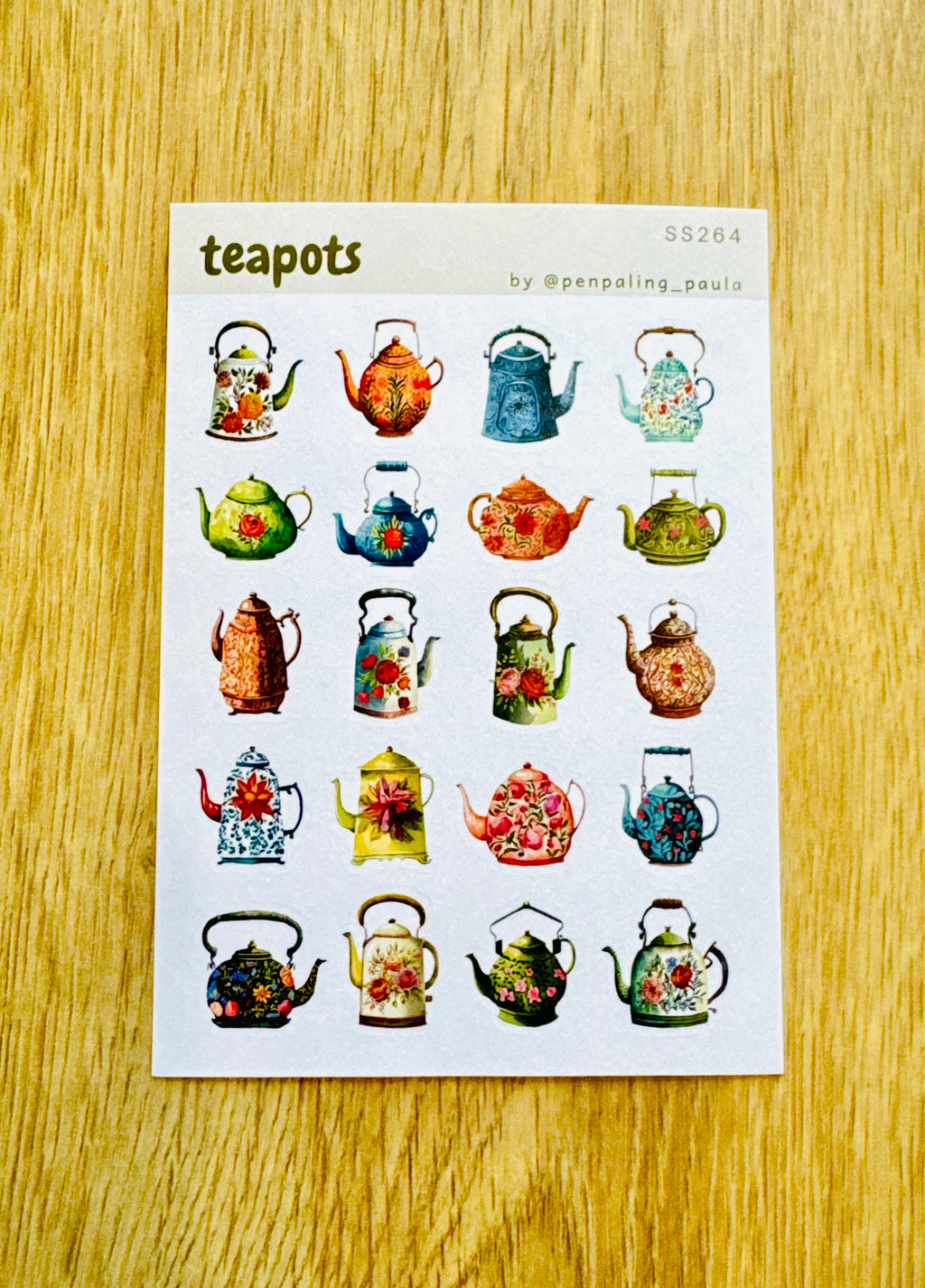Lot de 3 planches de stickers A6 - Nature & campagne