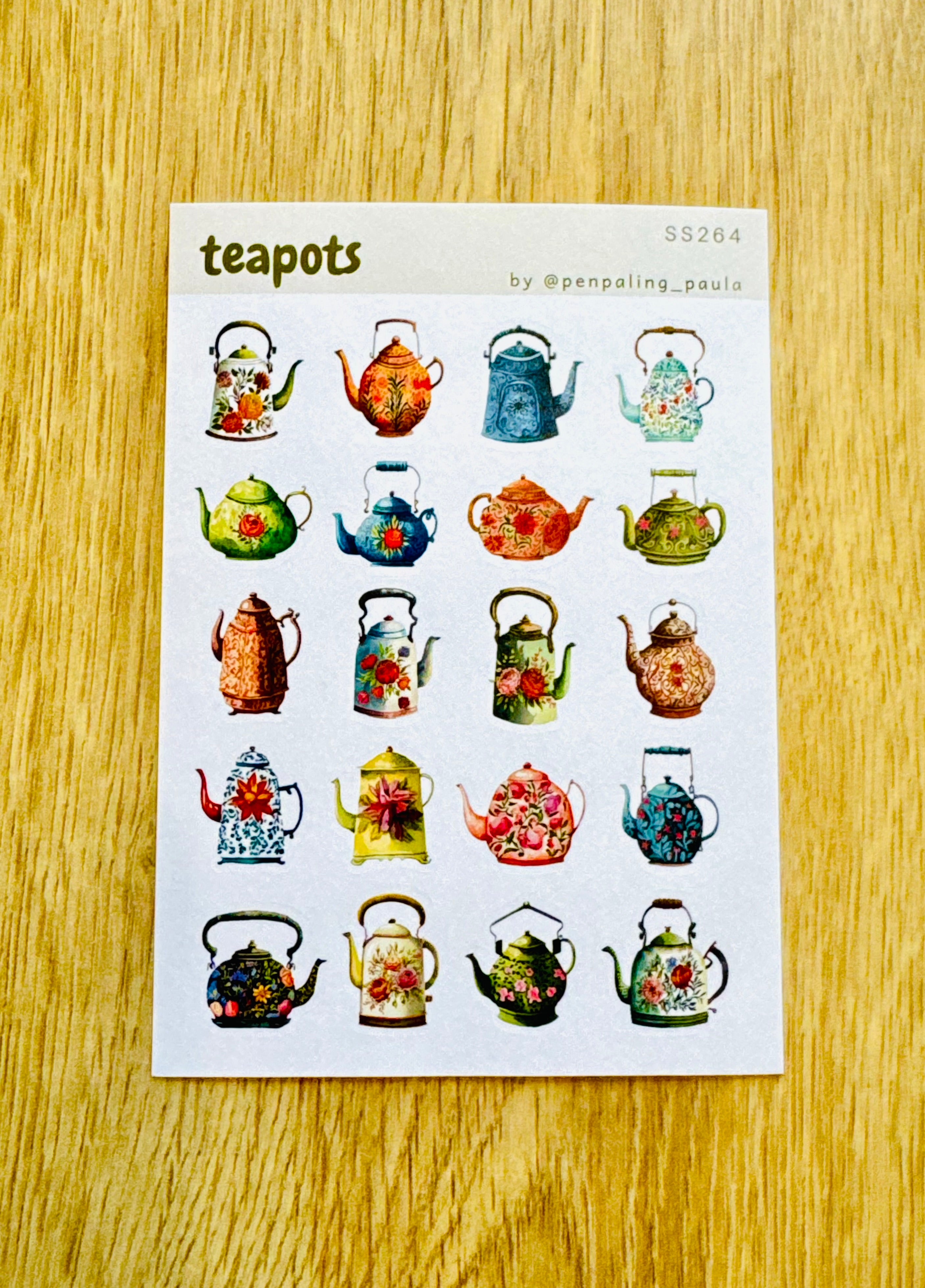 Lot de 3 planches de stickers A6 - Nature & campagne