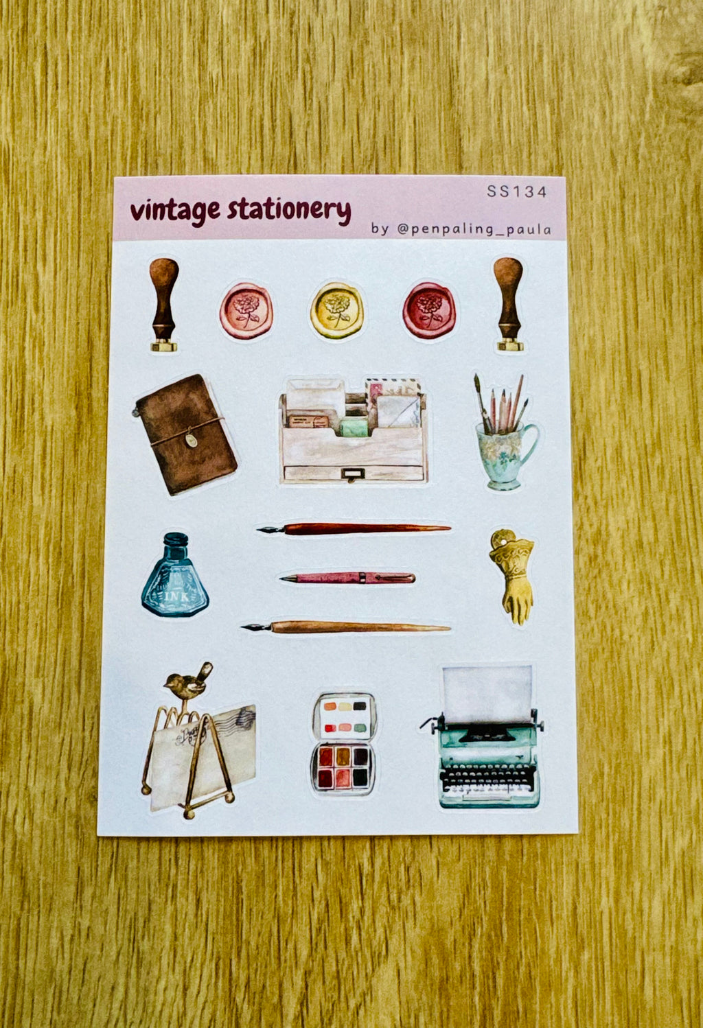 Lot de 2 planche stickers A6 - Courrier
