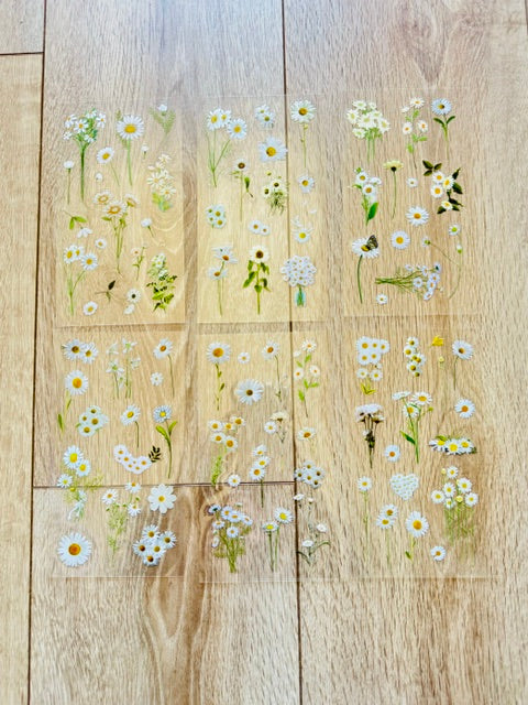 Planche de stickers - Marguerites