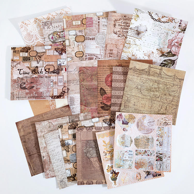 Pack feuilles scrapbooking